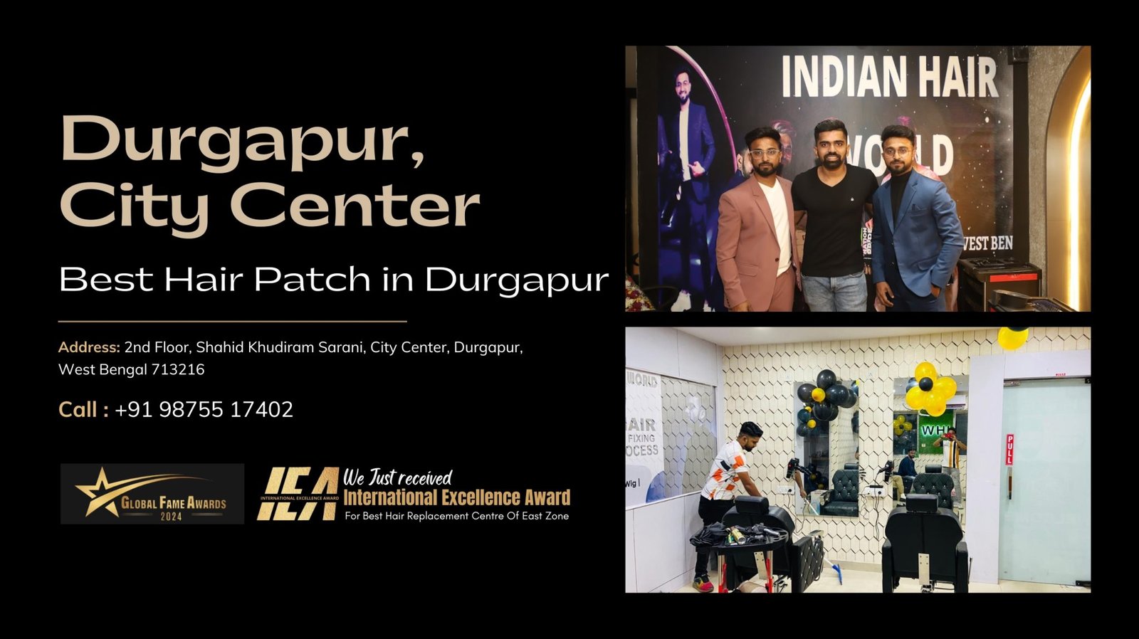 Indian Hair World Durgapur branch - hair replacement services