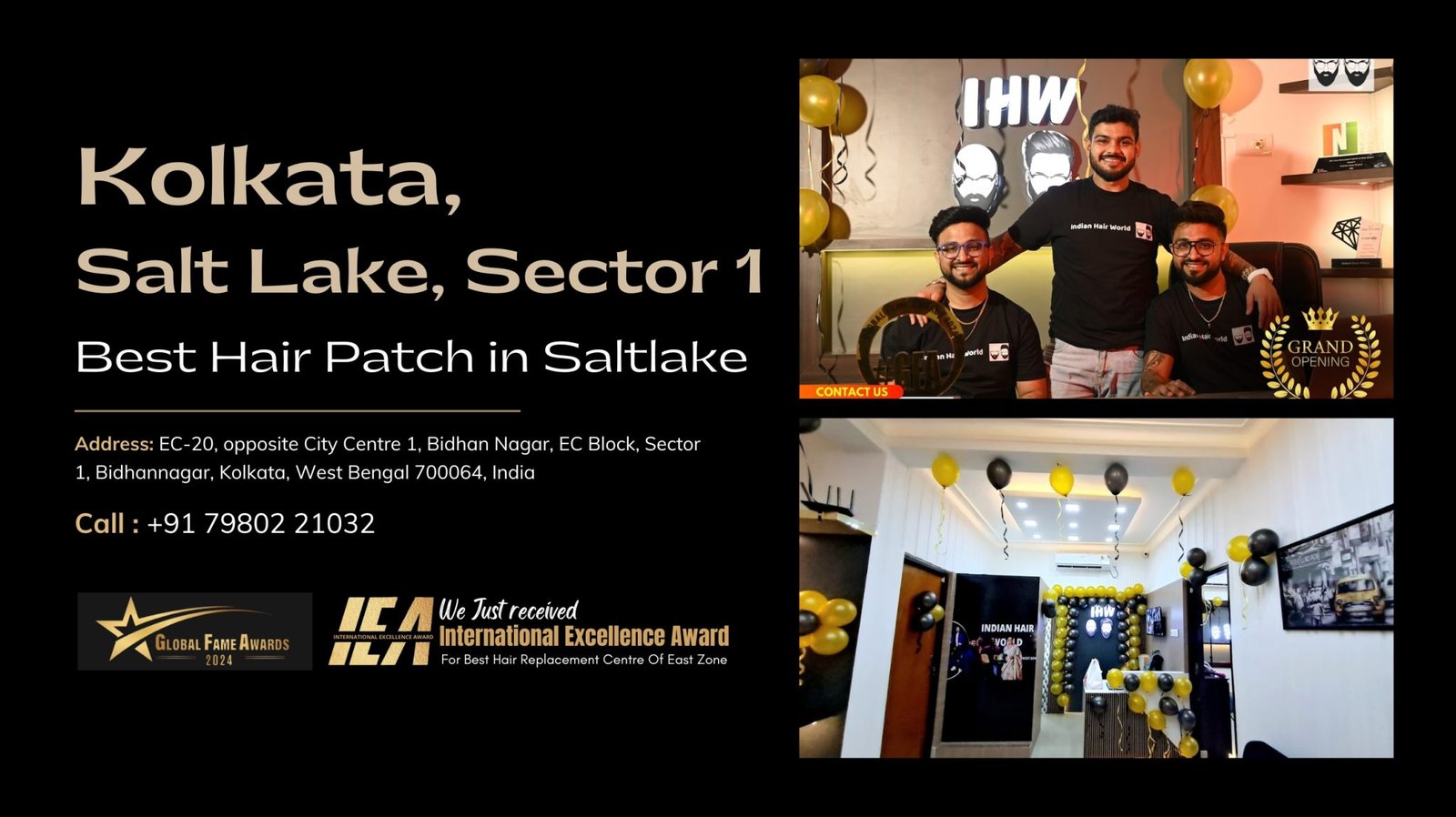 Indian Hair World Salt Lake, Kolkata branch - hair replacement services