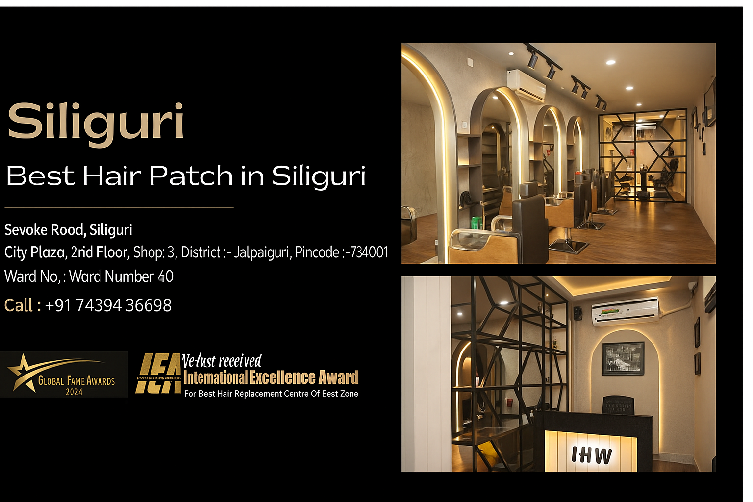 Indian Hair World Siliguri branch - hair replacement services